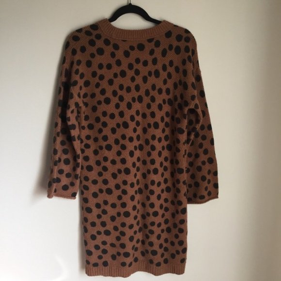 Madewell Leopard Dot Sweater Dress - Picture 4 of 7